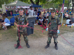 CAP cadets do crowd marshalling