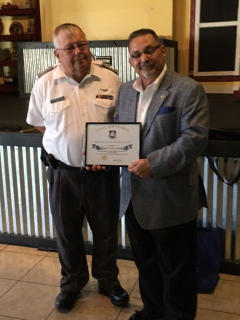 Mike Forte receives Certificate of Appreciation