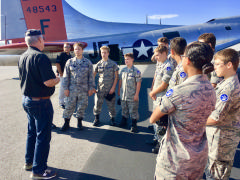Co-pilot addresses cadets