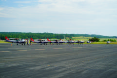 CAP planes at encampment