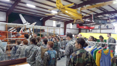 cadets at air museum