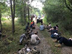 group sitting on ground