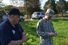 Men in field