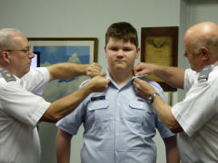 Cadet Haas pinning