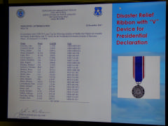 Slide of Disaster Relief ribbon
