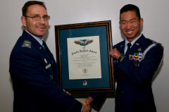 Cadet with Earhart award