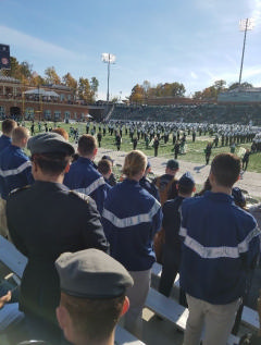 Cadets at football game