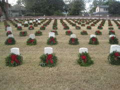 Cemetery photo of wreaths