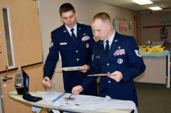 officers inspect uniform