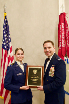 Cadet with award