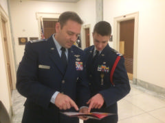 Col Bailey and Cadet Thibodeaux