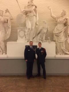 Col Bailey and cadet in Capitol