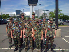 Orange County Comp Squadron cadets at the Smithsonian Institution’s National Air and Space Museum Udvar-Hazy Center in Washington, D.C. on June 18, 2015.