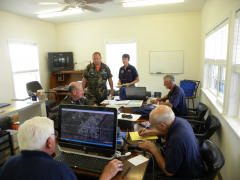 SAREX Command Center operations at Cape Fear Regional Jetport.