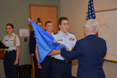 Cadet Torborg accepts the position of Cadet Commander 