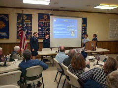 Orange County cadets discuss CAP’s history during their Exchange Club presentation 