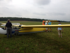Putting the glider together