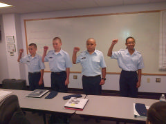 New inductees to the Orange County Comp Squadron