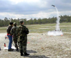 Launch of rocket glider