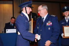 Cadet Maxfield handshake