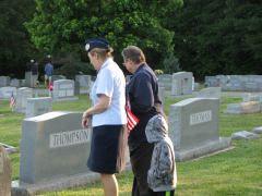 Members and family of the Orange County Comp Squadron recite the names of veterans