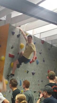 Cadets at Climbing Wall