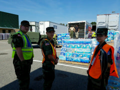 POD team unloads supplies