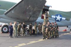 Cadets tour Tinker Belle on their break.