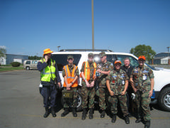 Ground team at Sanford airport
