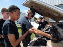 Cadets inspect CAP van