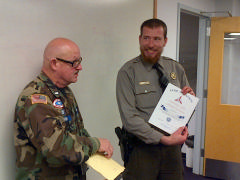  Certificate of Appreciation after the Tracking Class 