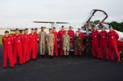Group photo with Snowbirds